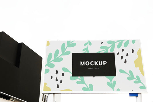 Free Colorful Billboard Mockup Design Psd