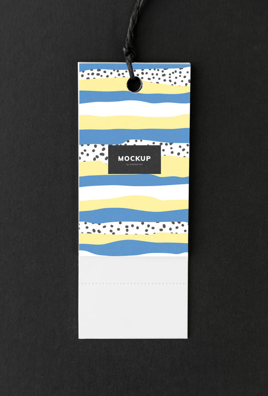 Free Colorful Bookmark Tag Mockup Design Psd