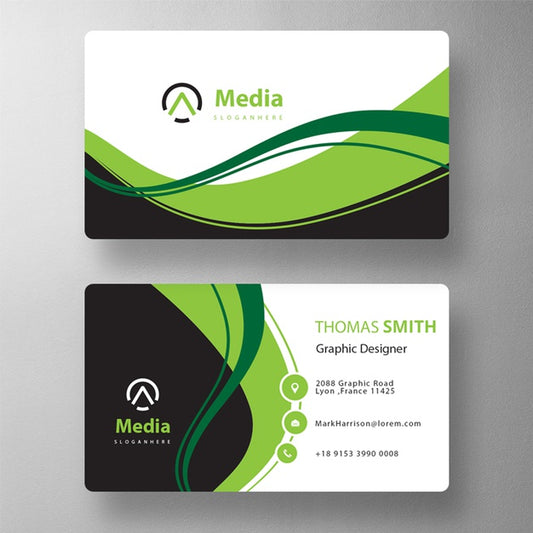 Free Colorful Business Card Mock Up Psd