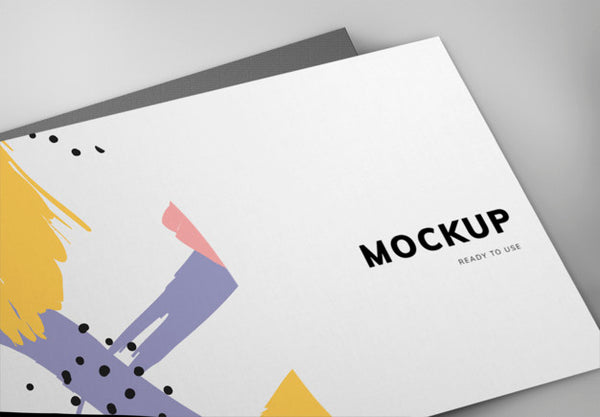Free Colorful Business Card Mockup Design Psd