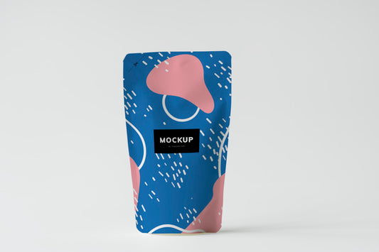 Free Colorful Product Packaging Sachet Mockup Psd