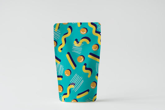 Free Colorful Product Packaging Sachet Mockup Psd