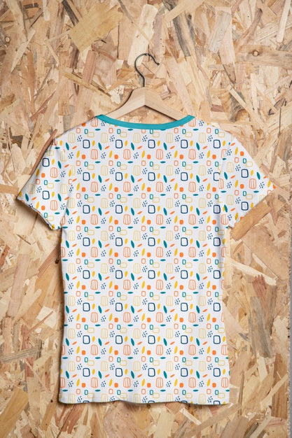 Free Colorful Shirt Concept Mock-Up Psd