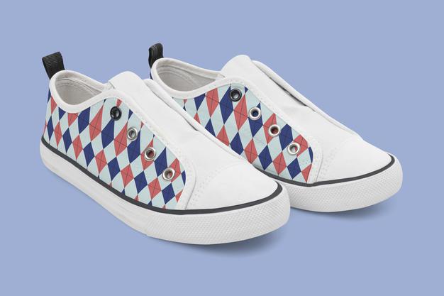Free Colorful Slip-On Mockup Streetwear Sneakers Fashion Psd