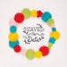 Free Colourful Floral Frame Save The Date Mock-Up Psd