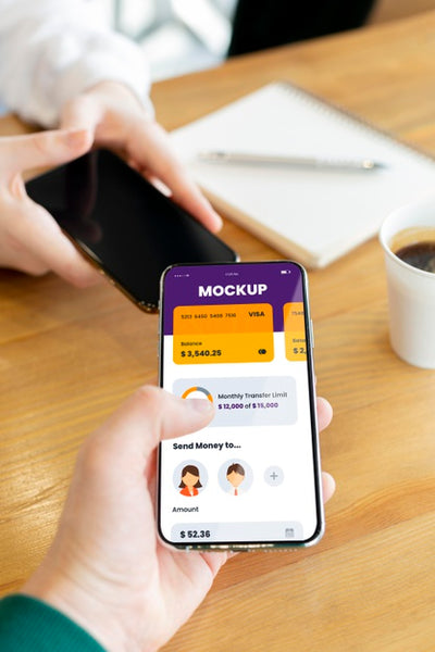Free Composition Of Mobile Payment Application Mock-Up Psd