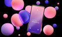 Free Composition Of Mock-Up Device With Abstract Liquids Psd