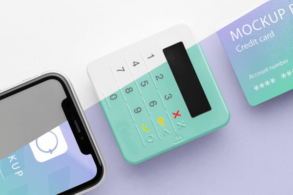 Free Composition With Smart Payment App Mock-Up Psd