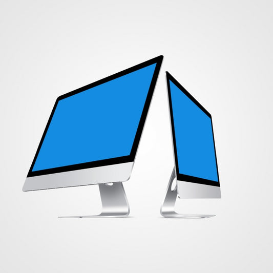 Free Computer Mock Up Design Psd