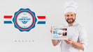 Free Cook Holding Tablet Mockup For Labor Day Psd