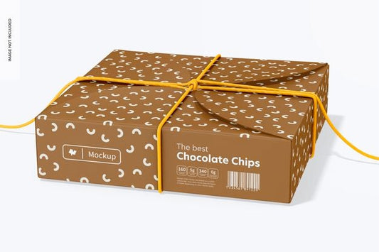 Free Cookie Box Mockup Psd
