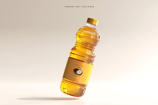 Free Cooking Oil Bottle Mockup Psd