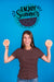 Free Copyspace Mockup For Summer With Joyful Woman Psd