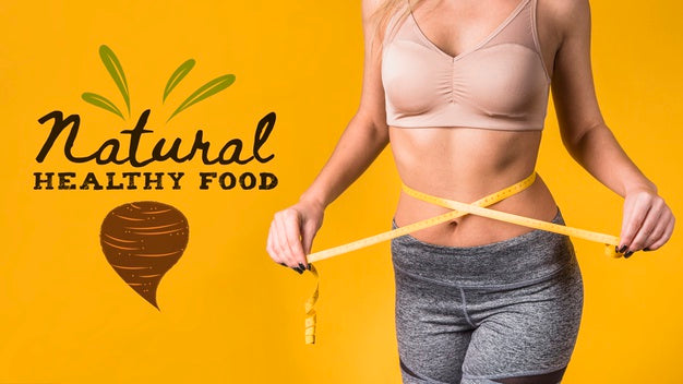 Free Copyspace Mockup With Healthy Food Concept Psd