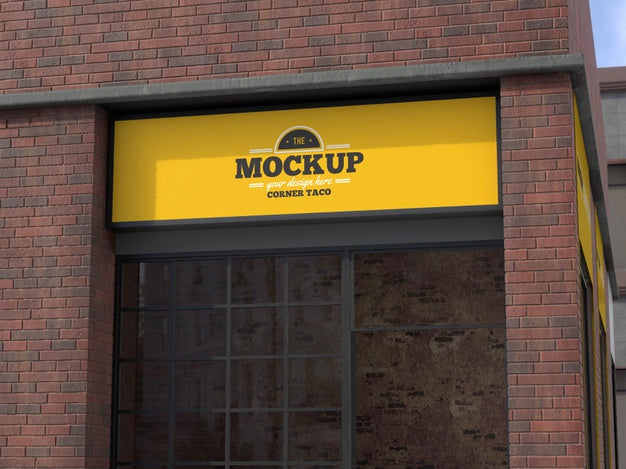Free Corner Business Mock-Up For Tacos Psd