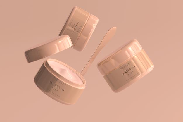 Free Cosmetic Jar Mockup Psd