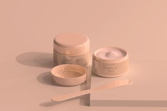 Free Cosmetic Jar Mockup Psd
