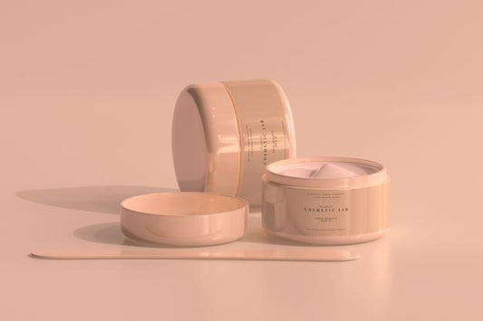 Free Cosmetic Jar Mockup Psd