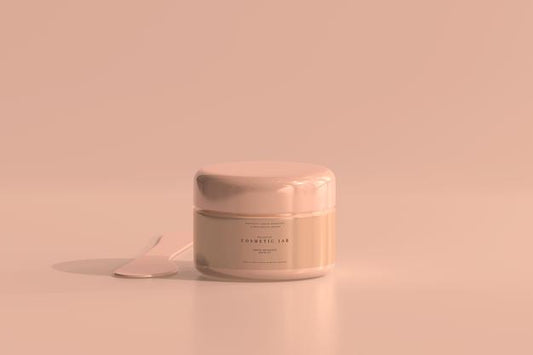 Free Cosmetic Jar Mockup Psd