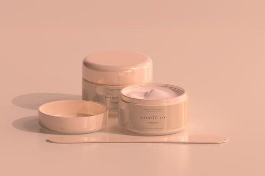 Free Cosmetic Jar Mockup Psd