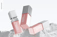 Free Cosmetic Pump Bottles Mockup, Falling Psd