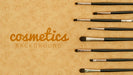 Free Cosmetics Background With Brushes Psd