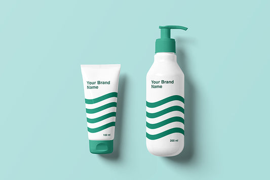 Free Cosmetics Bottle Mockup