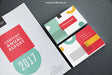 Free Cover And Business Card Mockup Psd
