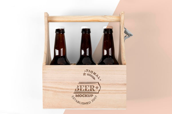 Free Craft Beer Concept Mock-Up Psd