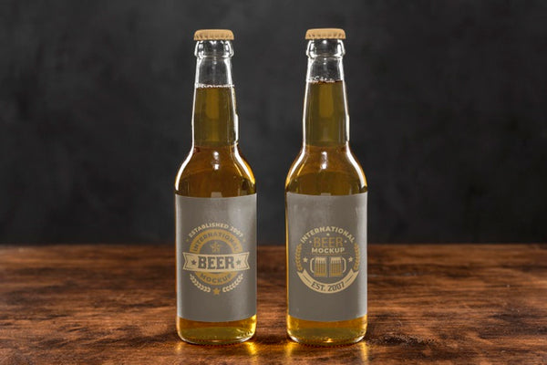 Free Craft Beer Concept Mock-Up Psd