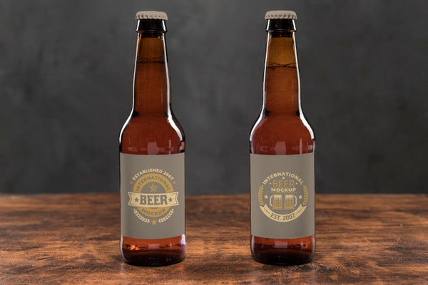 Free Craft Beer Concept Mock-Up Psd