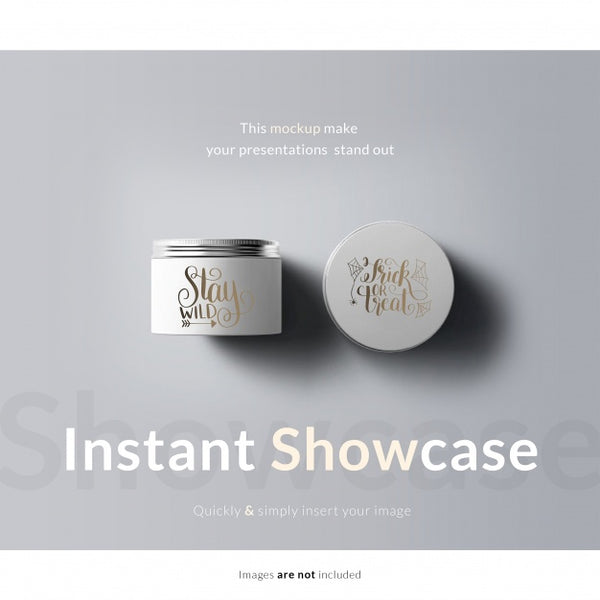 Free Cream Packaging Mock Up Psd