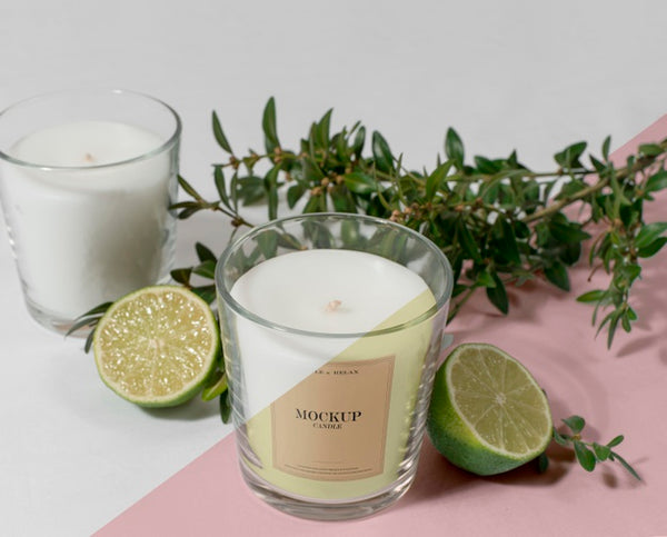 Free Creative Assortment Of Mock-Up Candle Packaging Psd