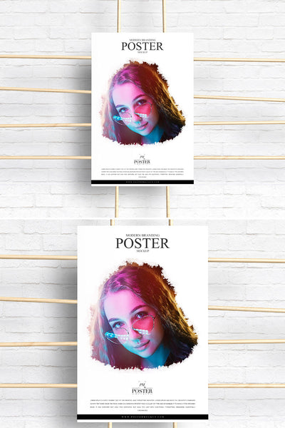 Free Creative Branding Poster Mockup Psd