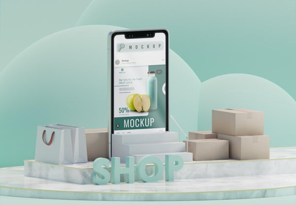 Free Creative Business Arrangement With Smartphone Mock-Up Psd