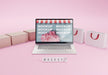 Free Creative Business Assortment With Laptop Mock-Up Psd