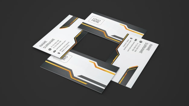 Free Creative Business Card Showcase Psd