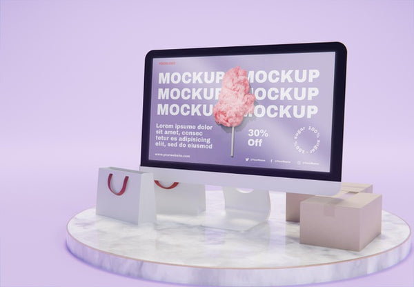 Free Creative Business Composition With Display Mock-Up Psd