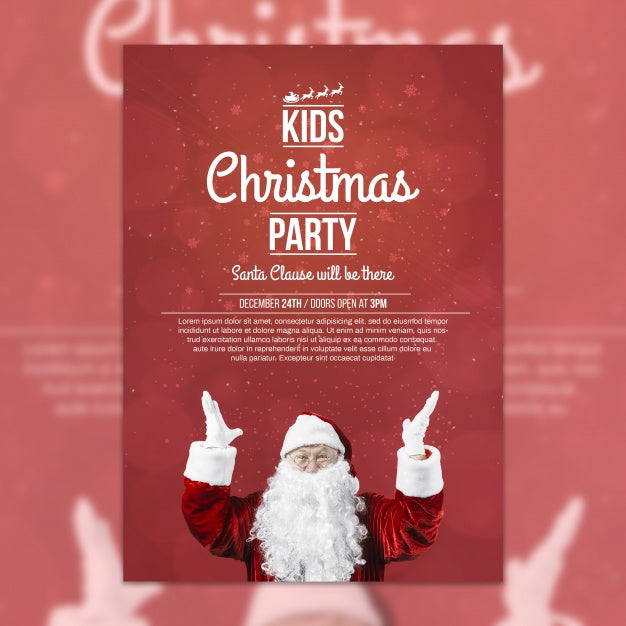 Free Creative Christmas Party Cover Template Psd