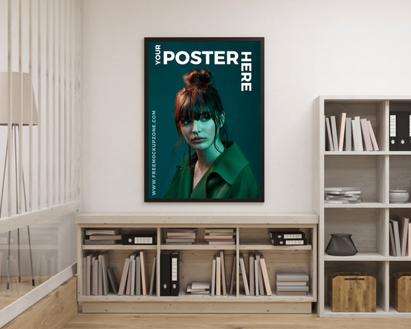 Free Creative Interior Poster Mockup For Designers