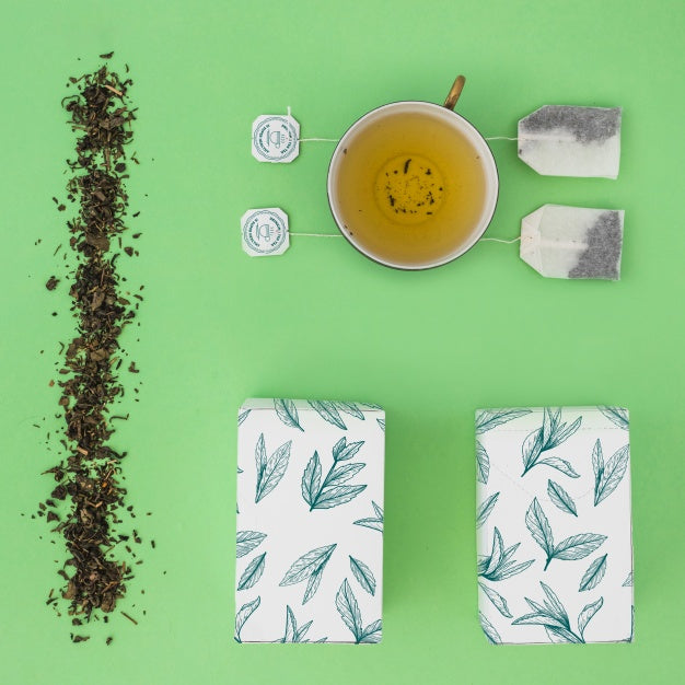 Free Creative Tea Mockup Psd