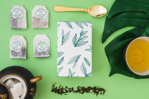 Free Creative Tea Mockup Psd