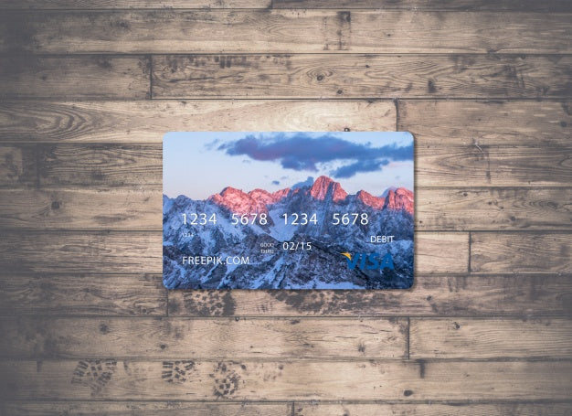 Free Credit Card Mock Up Design Psd