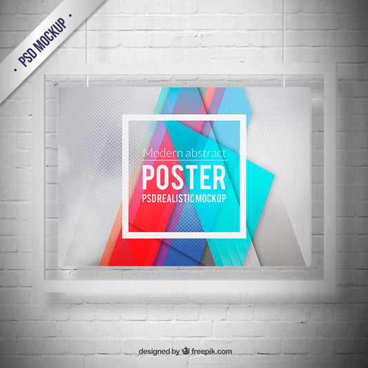 Free Crystal Frame Mockup Psd