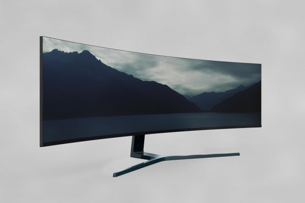 Free Curved Tv Mockup Psd