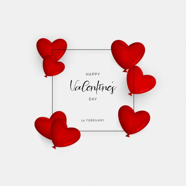 Free Cute Valentines Day Background With Hearts And Greeting Message P ...