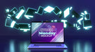 Free Cyber Monday Sale Assortment With Laptop Mock-Up Psd