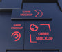 Free Dark Background With Red Neon Logo Psd