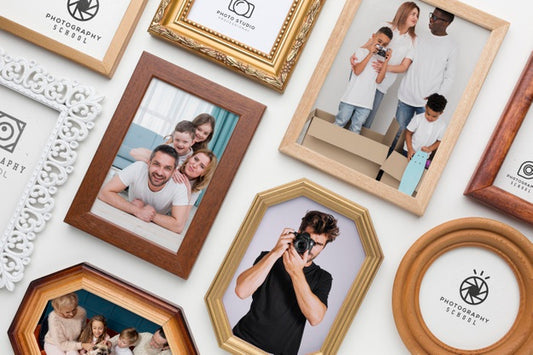 Free Decorative Frame Concept Mock-Up Psd