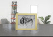 Free Decorative Frame Mockup On Table At Home Psd